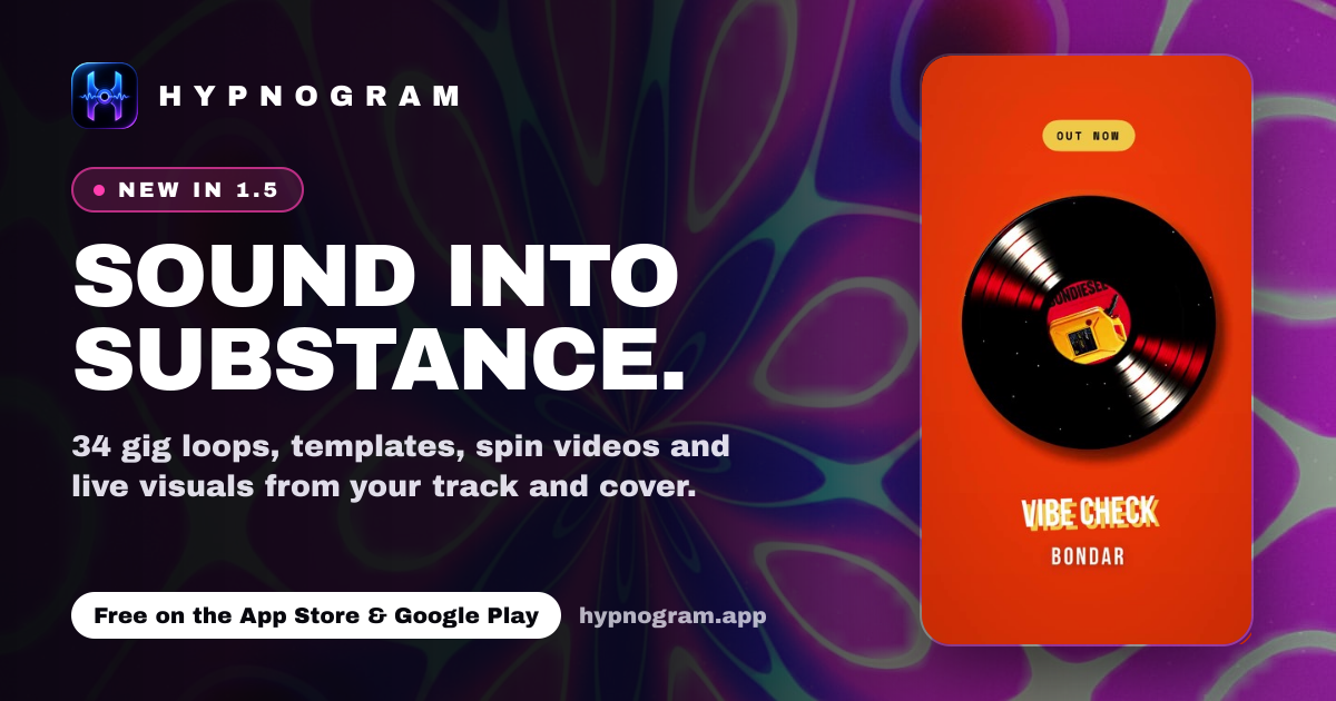 I make music and wanted visuals that hit on the kick, so I built an app for it